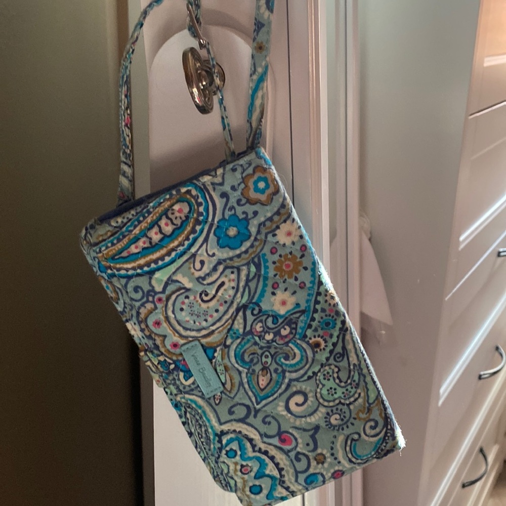 Vera Bradley, landyard/wallet! Has 4 pockets and 6 gift card/other cards!